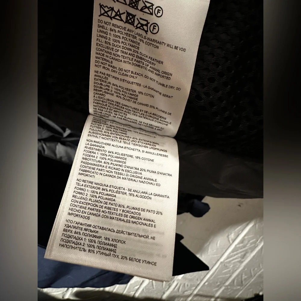 NWT New Canada Goode Rossclaire Down Parka in Atlantic Navy Size Small - Picture 7 of 10